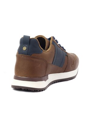 Tenis Cuero Hombre Café Ocai Ivan 002