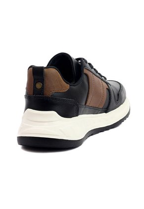 Tenis Cuero Hombre Negro Por Miel Ocai Ivan 003