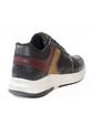 Tenis Cuero Premium Runner Hombre Negro Multicolor Ocai T204 de Ocai