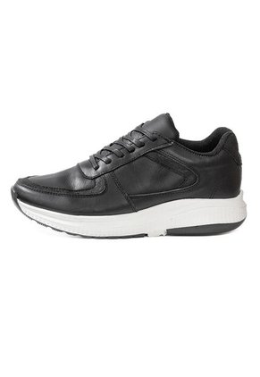 Tenis Cuero Premium Urbanos Hombre Negro Total Ocai T205
