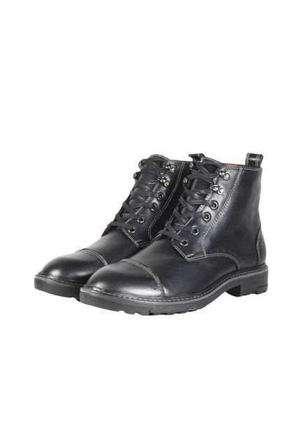 Botas Cuero Hombre Negro OCAi H0707