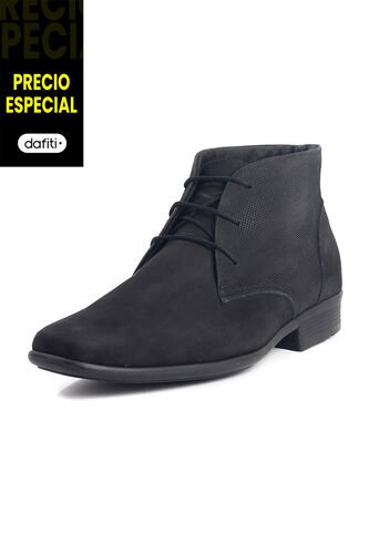 Botín Cuero Hombre Negro Ocai Alejandro 001 Ocai