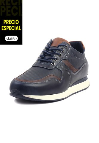 Tenis Cuero Hombre Azul Ocai Messi Ocai