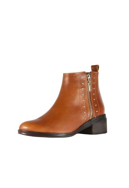Botines Cuero Mujer Miel Ocai Jana 001