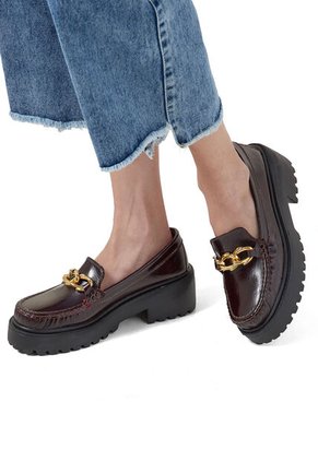 Mocasines Cuero Vinotinto Ocai Amber 001