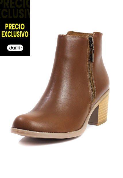 Botín Cuero Mujer Miel Ocai Tina 002