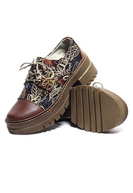 Zapatos Oxford Mujer Café Ocai Kriss