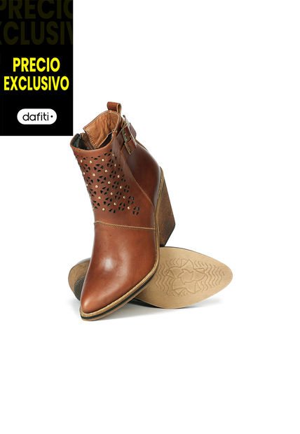 Botín Cuero Mujer Miel OCAi EKV02
