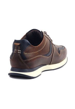 Tenis Cuero Hombre Café Ocai Messi