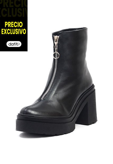 Bota Mujer Cuero Negro OCAi Mia