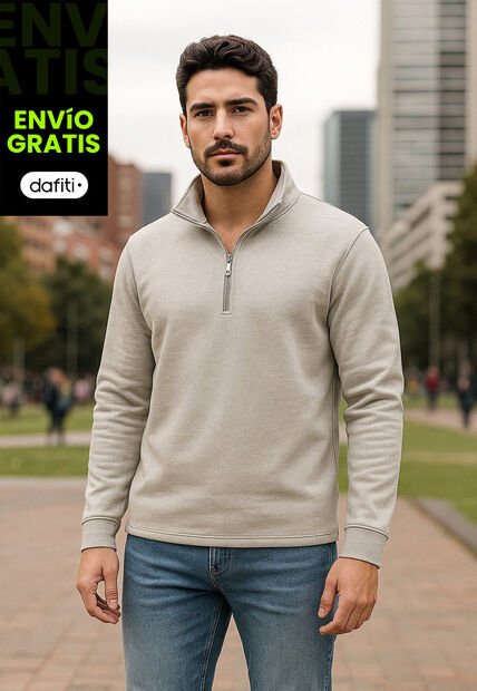 Buzo Hombre Gris Claro Ocai SHMC003