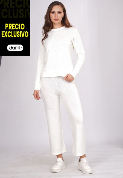 Conjunto Tejido Blanco Ocai 1181