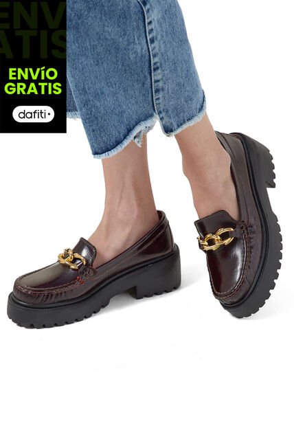 Mocasines Cuero Vinotinto Ocai Amber 001