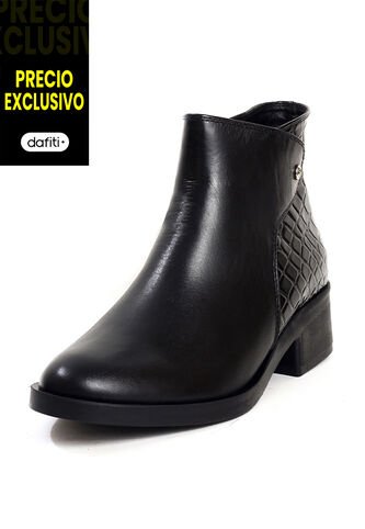 Botín Cuero Mujer Negro Ocai Emilia 001 Ocai