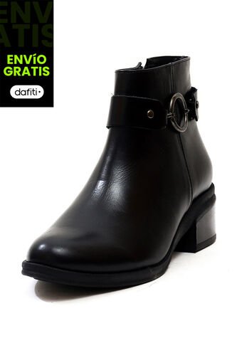 Botín Cuero Mujer Negro Ocai Lorenza 001 Ocai