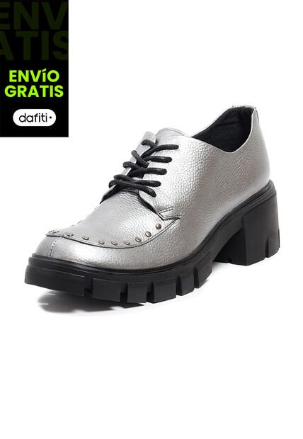Mocasín Oxford Cuero Plata Ocai Georgia