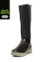 Bota Casual Cuero Y Lona Negro Ocai Silvana de Ocai