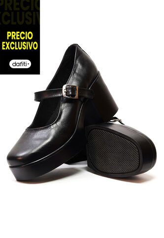 Zapatos Tacón Cuero Mafalda Negro Ocai Ginebra 001 Ocai