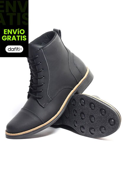 Bota Hombre Cuero Negro OCAi Frank