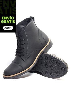 Bota Hombre Cuero Negro OCAi Frank