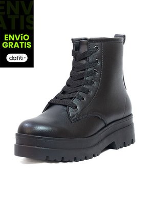 Bota Casual Cuero Negro Ocai Andra