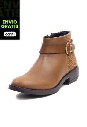 Bota Niña Casual Cuero Miel Ocai Alice