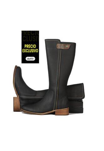 Botas Cuero Mujer Negro OCAi EKV05 Ocai