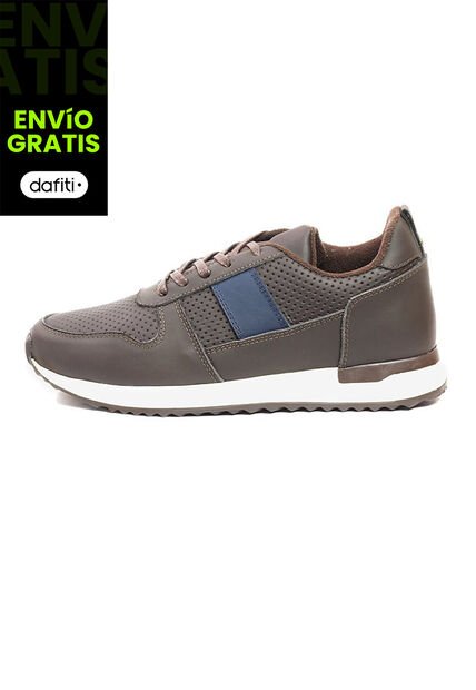 Tenis Cuero Hombre Café Ocai Iván 001