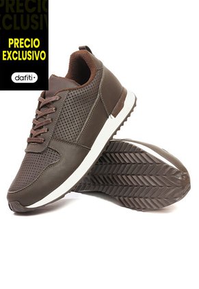 Tenis Cuero Hombre Café Ocai Iván 002