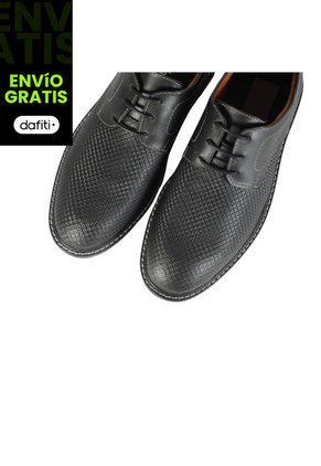 Zapatos Cuero Hombre Negro OCAi H0706