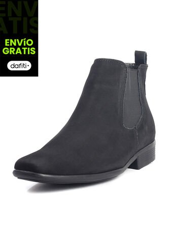 Botín Cuero Hombre Negro Ocai Aurelio 001 Ocai