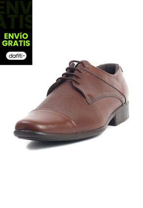 Zapato Cuero Hombre Miel Ocai Leo 001