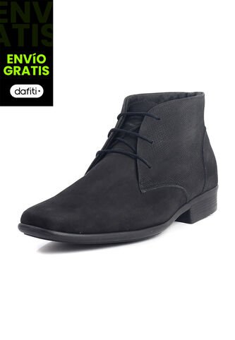 Botín Cuero Hombre Negro Ocai Alejandro 001 Ocai