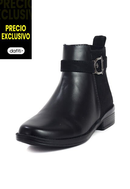 Botines Mujer Cuero Negro Ocai J03