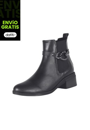 Botines Cuero Mujer Negro Ocai Mya 001