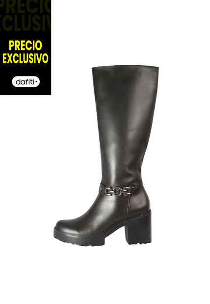 Botas Cuero Mujer Negro Ocai Mila 001