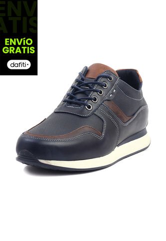 Tenis Cuero Hombre Azul Ocai Messi Ocai