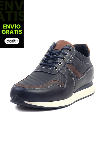 Tenis Cuero Hombre Azul Ocai Messi