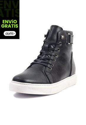 Bota Cuero Hombre Negro Ocai Pascal