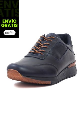 Tenis Cuero Hombre Azul Ocai Forlán Ocai