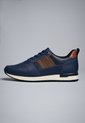 Tenis Cuero Para Hombre Azul Con Diseño Sofisticado Harrow de Ocai