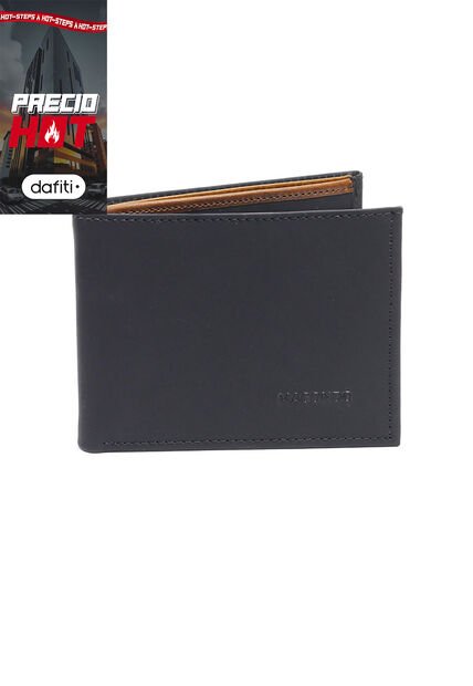 Billetera Cuero Para Hombre Negro MCND01