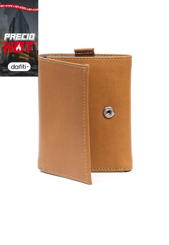 Billetera Cuero Para Hombre Miel OCAi MCD06 Ocai