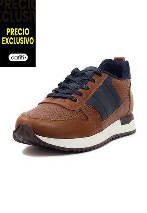 Tenis Cuero Hombre Ocai Iván 001 Miel