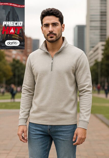 Buzo Hombre Gris Claro Ocai SHMC003