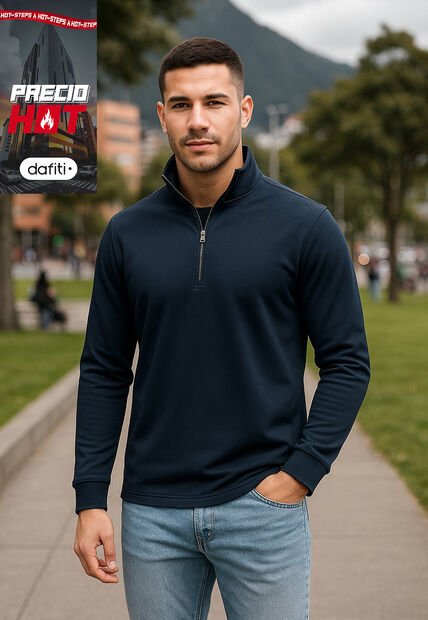 Buzo Hombre Azul Navy Ocai SHMC002