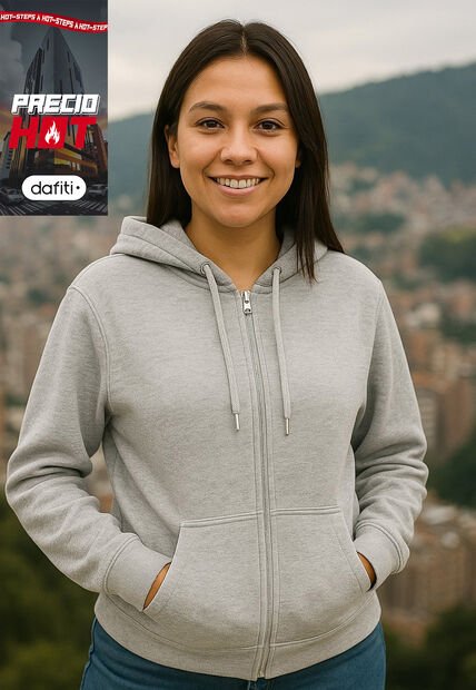 Buzo Mujer Gris Jaspe Claro Ocai SM002