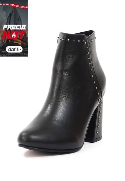 Botín Cuero Mujer Negro Ocai Victoria 001