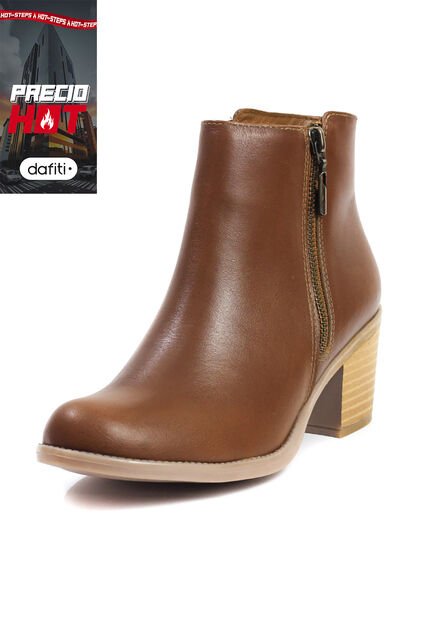 Botín Cuero Mujer Miel Ocai Tina 002