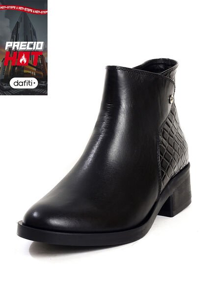 Botín Cuero Mujer Negro Ocai Emilia 001